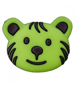 Carte de 1 bouton Tigre à queue Vert 28mm - Union Knopf Vert