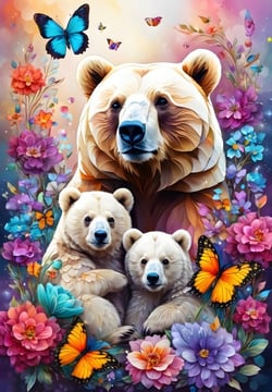 Puzzle 1000 pièces - Ours - Collection Amour Maternel - Alipson Puzzle