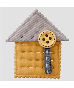 Accessoire en tissus Chalet 38mm - Prym 90 jaune vendu par 50 cm