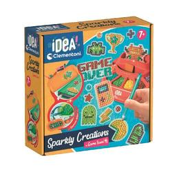 Jeu créatif Clementoni Sparkly Creations avec gemmes 3D multicolores