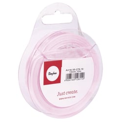 Ruban organdi, 15 mm, rouleau 10 m, rose