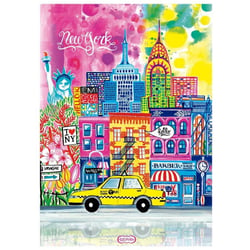 Puzzle 2D 1000 pièces - New York illustré par Car Pintos - Educa