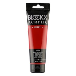 Peinture acrylique - Rouge de naphtol - 450 - BLOCKX Artist - Qualité beaux-arts - Tube 120ml
