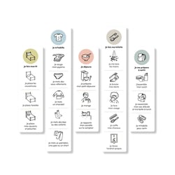Routines du matin - Autocollants repositionnables - Jouet créatif et éducatif