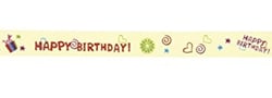 Masking tape Happy birthday RAYHER 15mm x 15m