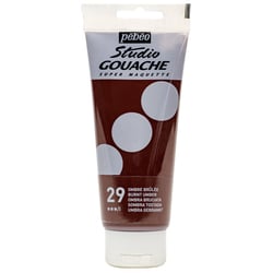 Peinture gouache - Ombre brûlée - 29 - Fine - Pébéo - Studio Gouache - 100ml