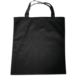 Sac en coton, noir, 42x38cm
