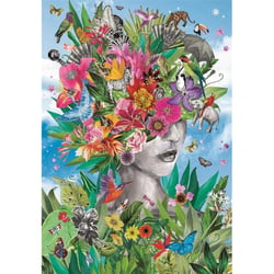 Puzzle 2D 500 pièces - Tête dans la jungle - Clementoni