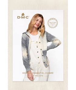 Fiche Tricot - 2 Modèles en Merino Essentiel Ombre de DMC : Cardigan et Pull Rayé Automne/Hiver Gris