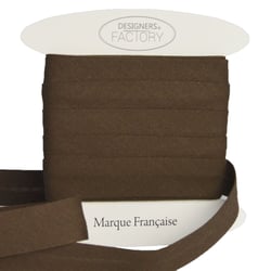 Biais Coton Marron 18mm par 5 mètres – designers-factory