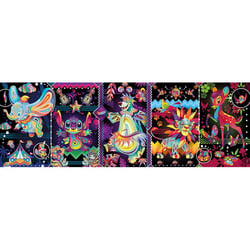Puzzle panorama bambi roi lion baloo dumbo 1000 pieces - collection personnage disney - clementoni - 39876