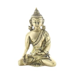 Statuette Bouddha Varada Mudra en Laiton doré mat 7,5 cm - Omsaé