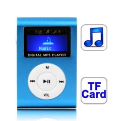 Lecteur MP3 Clip Métal Magenta Écran LCD 1.1' Carte TF USB 2.0 Chargement Rapide Bleu YONIS