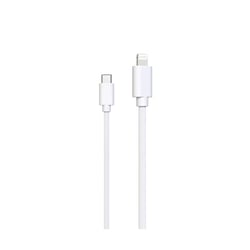 Jaym Câble Lightning vers USB-C PD 27W Charge et Synchronisation Collection POP 1,5m Blanc