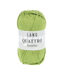 Fil à tricoter 100% coton QUATTRO - Lang Yarns 116 Vert