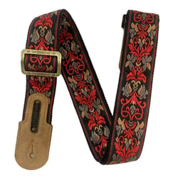 GROOVIT® – Sangle Jacquard Rouge Andaloux / Édition Métal