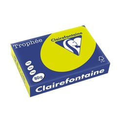 Ramette de 500 Feuilles de Papier multifonction Trophée A4 80g/m2 Vert fluo CLAIRALFA