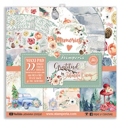 Pochette de 22 feuilles recto Gratitude Stamperia