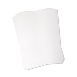 Film plastique rétractable A4, blanc, pour imprimer, 5 pièces