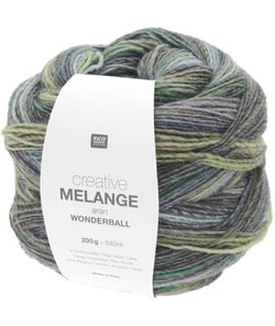 Pelote de laine Creative Melange Aran Wonderball - 200 GR - Rico Design 24 Vert Forest