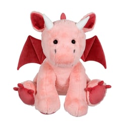 Peluche - Peluche Dragon Trendy Color Rose Poudré - 50 cm