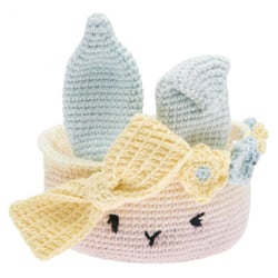 Ricorumi Kit a crochet Corbeille de Paques pastel - Rico Design - Beige