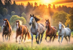 Puzzle 1500 pièces - Chevaux Sauvages - Trefl