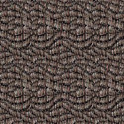 Tissu Bengaline imprimé Lilou marron sur fond Noir