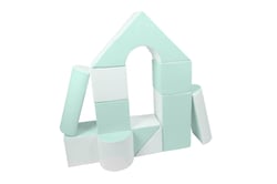 Set de 11 blocs en mousse menthe - Velinda - Vert