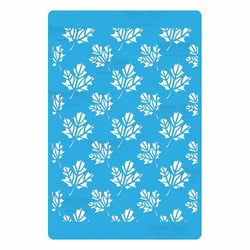 Pochoir plastique souple réutilisable 18,5 x 14,5 cm Fabrika Decoru FEUILLE 237