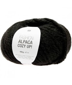 Pelote 100gr laine et Alpaga FASHION ALPACA COZY UP - Rico Design 06 Noir