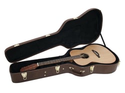DIMAVERY Forme étui guitare western, marron