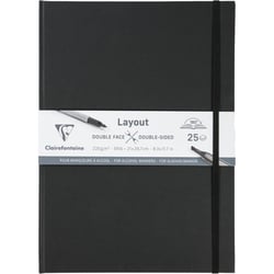 Carnet - Dessin - Pour feutre à alcool, encre de Chine - A4 - 220g - Clairefontaine - Layout