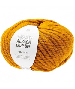 Pelote 100gr laine et Alpaga FASHION ALPACA COZY UP - Rico Design 04 Jaune