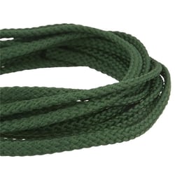 Bobine 50m Cordon damier polyester 5mm vert bouteille