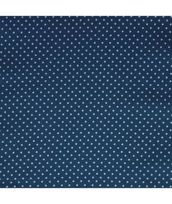 Tissu coton petits points de 150 cm de largeur Bleu vendu par 50 cm