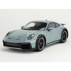 Voiture miniature de collection - MINICHAMPS - Porsche 911/992 Dakar 2022 - Échelle 1/18 - Vert Green Metal - Métal monté