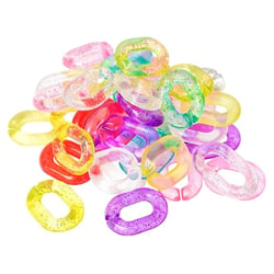 MégaCréa DIY - Perles grosses mailles 1,8 x 2,4 cm 40 pièces