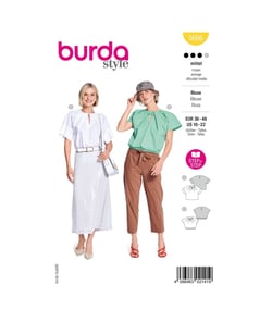 Patron Burda Style 5666 – Chemisier élégant à plis | Tailles 36-48 taille n°FR 36-48
