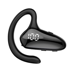 Ecouteurs Bluetooth Affichage LED Réduction Bruit Étanche Confortables 10m Noir YONIS