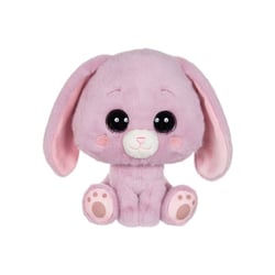 GIPSY TOYS Kawami Lapin en peluche 23 cm rose clair aux yeux brillants
