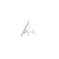 Ecusson thermocollant mouche triangle brodé blanc 2x2cm