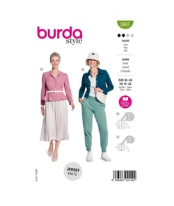 Patron Burda Style 5667 – Robe moulante en jersey | Tailles 36-48 taille n°FR 36-48