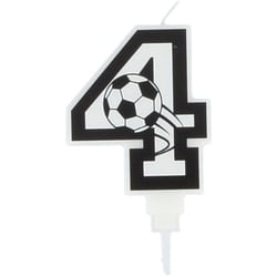 Bougie Football Chiffre 4 - 8.5 cm