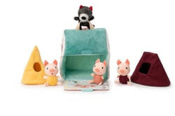 les 3 petits cochon et le loup - Lilliputiens - Beige