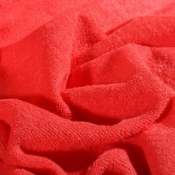 Tissu Micro Éponge Bambou Corail