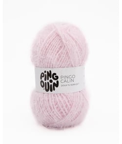 Pelote à tricoter PINGO CALIN - certifié Oeko-Tex - Pingouin Rose Pâle