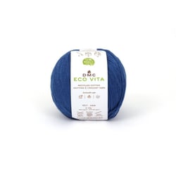 DMC - Fil Coton Recyclé Eco Vita 3mm 100g Tricot et Crochet Col. 107 bleu
