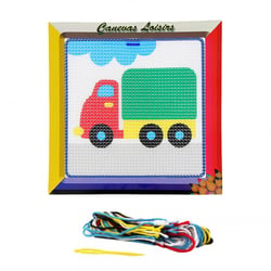 Kit canevas Camion 15 x 15 cm gros trous