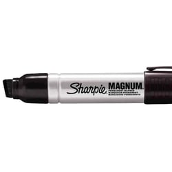 Lot de 12 marqueurs permanents - SHARPIE - METAL MAGNUM - Pointe biseautée 10-17 mm - Noir